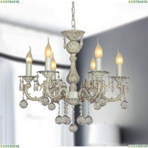 1308-6P Подвесная люстра Favourite (Фаворит), Gesso