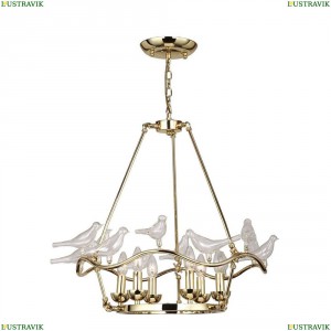 1750-6P Подвесная люстра Favourite (Фаворит), Pajaritos Gold
