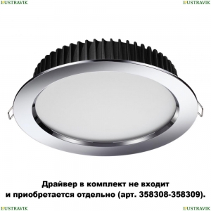 358307 Встраиваемый светодиодный светильник Novotech (Новотех), Drum