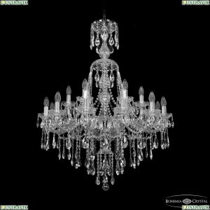 1415/12+6/300/XL-108 Ni Люстра хрустальная Bohemia Ivele Crystal
