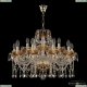 5413/10+5/240 G Amber/M-1G Люстра хрустальная Bohemia Ivele Crystal