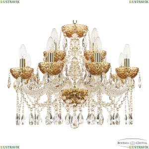 5413/8+4/200 G Amber/M-1F Люстра хрустальная Bohemia Ivele Crystal