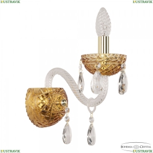 5417B/1/165 G Amber/M-1F Бра хрустальное Bohemia Ivele Crystal