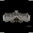 77091/16+3/Ni Amber-Blue/1E Люстра хрустальная Bohemia Ivele Crystal