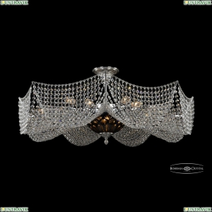 77091/16+3/Ni Amber-Blue/1E Люстра хрустальная Bohemia Ivele Crystal