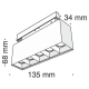 TR014-2-10W4K-B Магнитный трековый светильник Maytoni, Track lamps