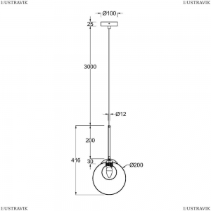 MOD521PL-01G3 Подвесной светильник Maytoni, Basic Form