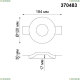 370483 Встраиваемый под покраску светильник Novotech (Новотех), Yeso