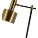 07025-1 Настольная лампа Орфей черный/бронза E27