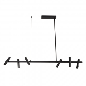 07613-6AS,19 Люстра Верония черный Led 18W