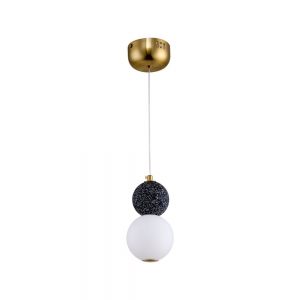 07627-1+1,19 Подвес Мони черный Led 6W