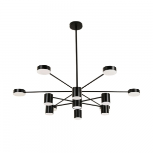 07649-13D,19 Люстра димм.Мекли черный Led 180W