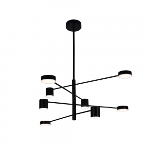 07650-8D,19(4000K) Люстра димм. Мекли черный
