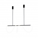 08041-150,19(4000K) Подвес диммируемый Kink Light, Далия, Черный