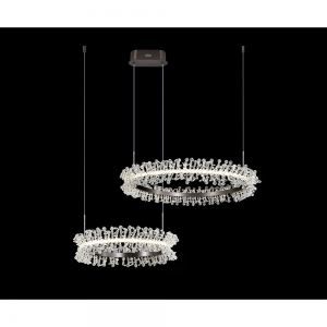 08245,12PA Подвес димм.Лаура матовый никель d60+40