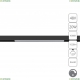 A4683PL-1BK Трековый светильник 20W 4000К для магнитного шинопровода Arte Lamp, Linea