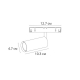 A7260PL-1WH Трековый светильник 8W 4000К для магнитного шинопровода Arte lamp, Optima