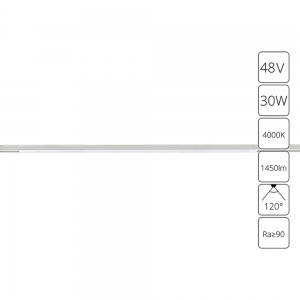 A7265PL-1WH Трековый светильник 30W 4000К для магнитного шинопровода Arte lamp, Optima