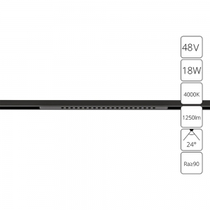 A7267PL-1BK Трековый светильник 18W 4000К для магнитного шинопровода Arte lamp, Optima