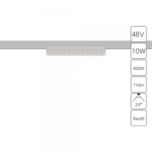 A7268PL-1WH Трековый светильник 10W 4000К для магнитного шинопровода Arte lamp, Optima