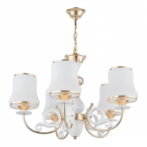 301097/5 Wh/Gd Люстра подвесная с плафонами Arte Milano