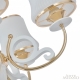 301097/8 Wh/Gd Люстра подвесная с плафонами Arte Milano