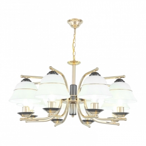 301240/8 Bk/Gd Люстра подвесная с плафонами Arte Milano