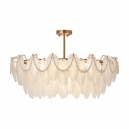 315008/D800 BS Люстра с плафоном в виде перьев Arte Milano