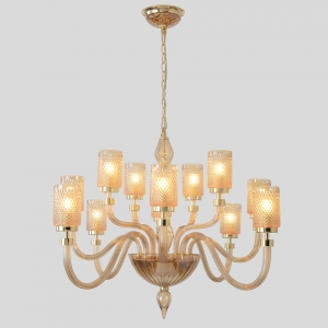 SILVESTRO SP12 AMBER Люстра подвесная Crystal Lux, Silvestro