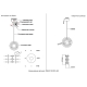 DIEGO SP25W LED BRASS Светильник подвесной Crystal Lux, Diego