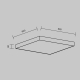 C032CL-90W3K-SQ-B Потолочный светильник Technical, Zon