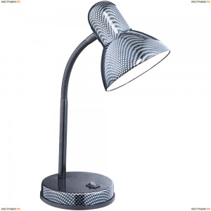 24893 Настольная лампа на гибкой ножке Globo Carbon, 1 плафон, карбон