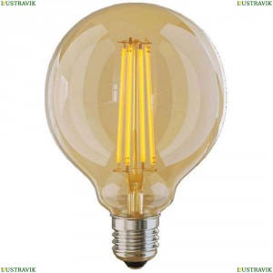 7084 (VG10-G95GE27warm6W) Лампа светодиодная E27 6W 2800K золотая Voltega (Вольтега), Loft Led