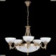 2067/5+3 Sevinc Люстра подвесная серии Кристалл, цвет античная бронза