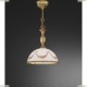 L.8000/28 Подвес Reccagni Angelo, 1 лампа, бронза, белый с рисунком