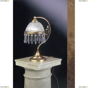 P.3831 Настольная лампа хрустальная Reccagni Angelo, 1 плафон, бронза