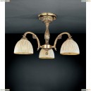PL.5770/3 Люстра потолочная Reccagni Angelo, 3 плафона, французское золото