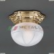 PL 7834/1 Светильник настенно-потолочный Reccagni Angelo, 1 ламп, золото, белый с прозрачным