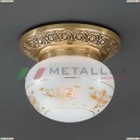 PL 7845/1 Светильник настенно-потолочный Reccagni Angelo, 1 ламп, золото, белый с золотом