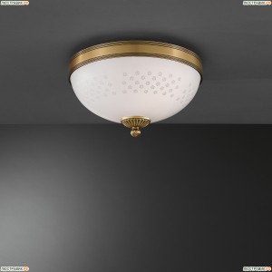 PL.8200/2 Люстра потолочная Reccagni Angelo, 2 лампы, бронза, белый