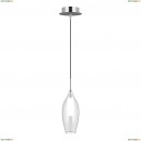 803021 Подвес Lightstar, 1 лампа, хром, белый с прозрачным