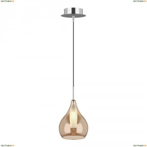 803033 Подвес Lightstar, 1 лампа, хром, янтарный