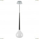 808110 Подвес Lightstar Simple Light, 1 плафон, белый с черным, хром