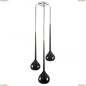 808237 Подвес Lightstar Simple Light, 3 плафона, черный, хром
