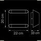 808620 Бра Lightstar Simple Light, 2 лампы, хром, белый
