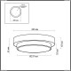 2744/2C Odeon Light 834 венге/стекло Настенно-потолочный IP44 E14 2*40W 220V HOLGER (Одеон Лайт)