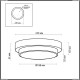 2744/1C Odeon Light 834 венге/стекло Настенно-потолочный IP44 E14 40W 220V HOLGER (Одеон Лайт)