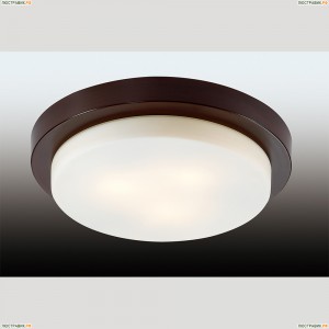 2744/3C Odeon Light 834 венге/стекло Настенно-потолочный IP44 E14 3*40W 220V HOLGER