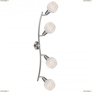 54341-4 Спот светодиодный Globo Elliott, 4 плафона, никель, белый