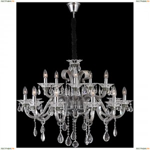 64104-15 Люстра подвесная хрустальная Globo Dunja, 15 плафонов, хром